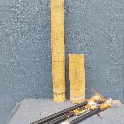 New Guinea Blow Handcrafted Blowgun and Dart Set – Bamboo and Reed Construction
