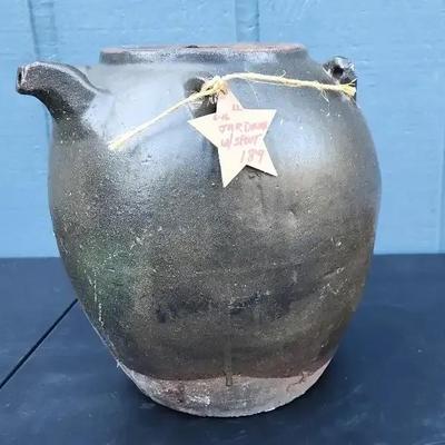 Antique Stoneware Jar with Pour Spout – Circa 1800s

