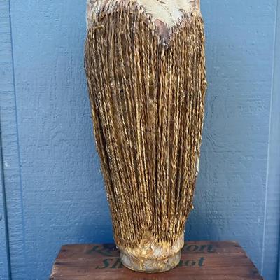 Vintage African Drum – Handcrafted Hide and Rope-Tuned Percussion Instrument
