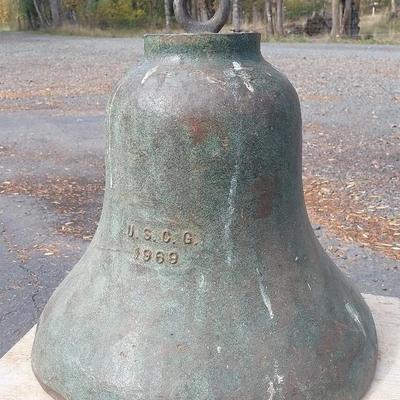 Vintage 1969 U.S. Coast Guard Bronze Ship Bell
