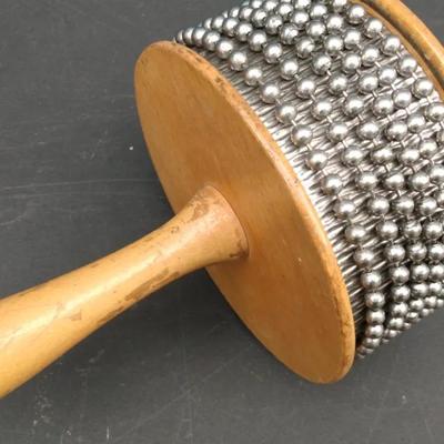 Vintage Latin Percussion LP Afuche Cabasa – Wood Handle & Steel Beads
