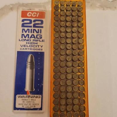 Vintage 22 Mini Magnum 100 Round Full Box Ammo 2