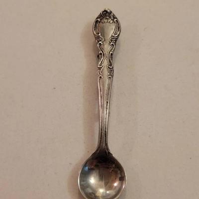 Vintage Sterling Silver Salt Spoon Brooch Pin 1