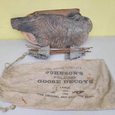 Vintage Johnsons Folding Goose Decoys