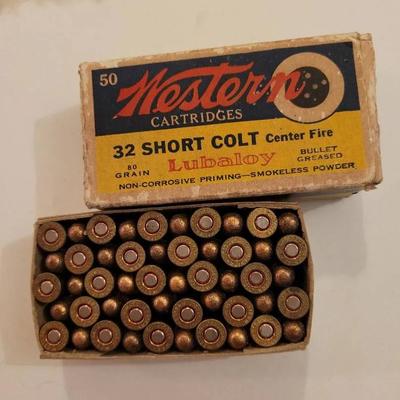 Vintage 32 Colt Full Box Ammo