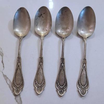 Late 1800s WH Williqm Hutton And Sons Silver Spoons