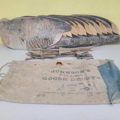 Vintage Johnson's Folding Goose Decoys 2
