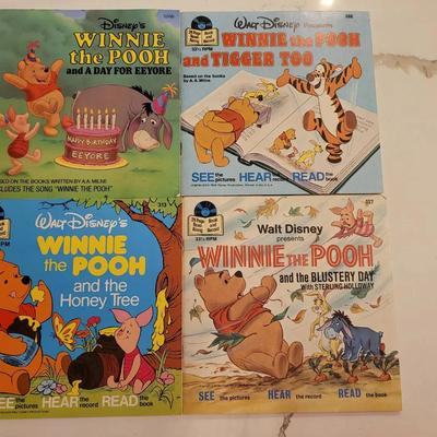 Vintage Disney See Hear Read Book & Record - Winnie The Pooh