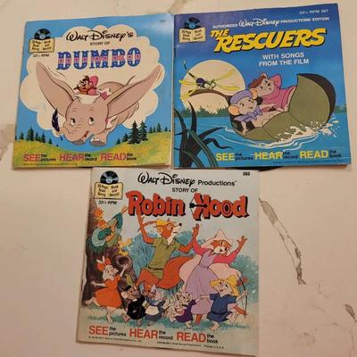Vintage Disney See Hear Read Book & Record 2