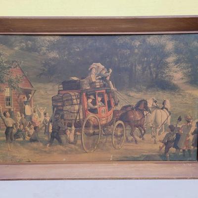 "The Pemigewasset Coach" By by Enoch Wood Perry 1899