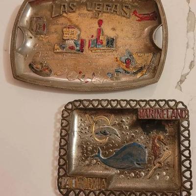 Vintage 1950s Souvenier Trays