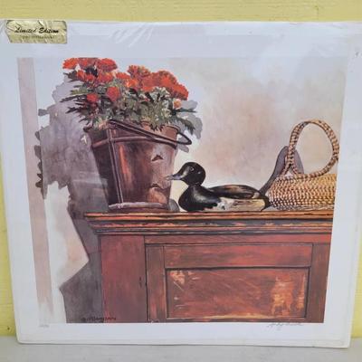 Limited Edition Watercolor Print Signed By Andy Smith 218/450 1993