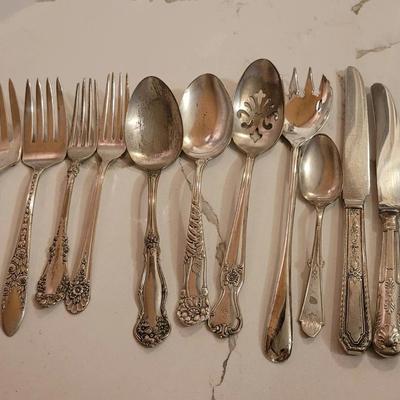 Assorted Silver Plate Vintage Cutlery