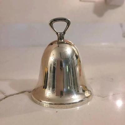 Vintage 1980s Reed & Barton Silver Plate Annual Christmas "Noel" Bell Ornament