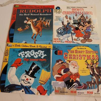 Vintage Disney See Hear Read Book & Record - Christmas