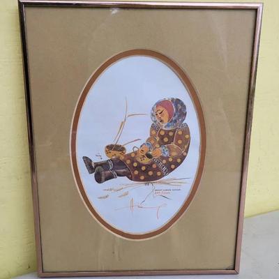 Huong LT ED Eskimo Alaska Signed 1981 Basket Weaver Print 204/1000