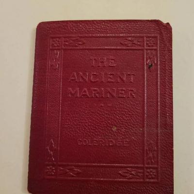 The Ancient Mariner Leather Bound Book 1920s