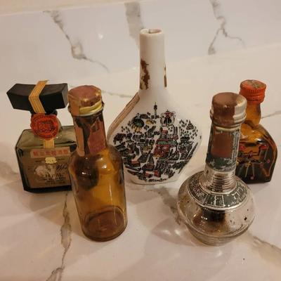 Vintage Empty Liquor Bottles