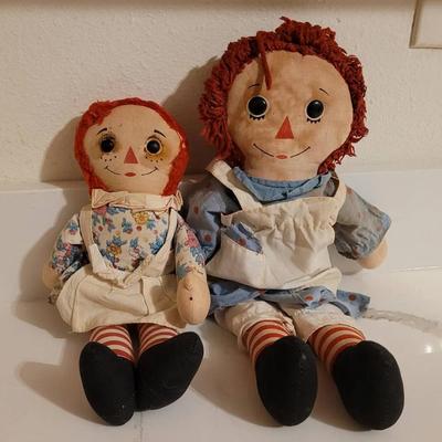 Vintage Authentic Knickerbocker Raggedy Ann Dolls 1970s