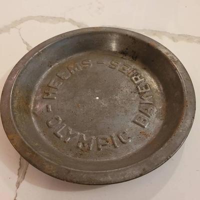 Olympic Helms Bakeries Tin Pie Pan - 1930s