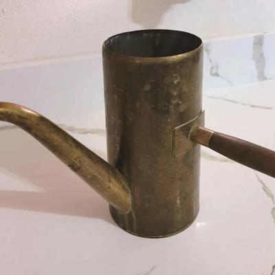 Vintage Mid-Century Brass Coffee Pot Made In Japan