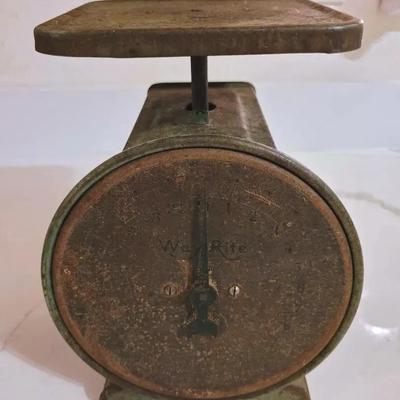 Vintage Way Rite Kitchen Scale Circa 1950s