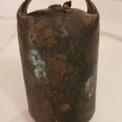 Antique Hand Forged Primitive Iron Goat Bell