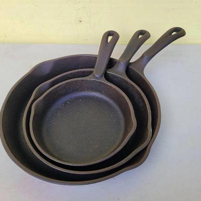 Vintage Wagner Wear 100 Year Commemorative 1891 Cast Iron Skillet Set