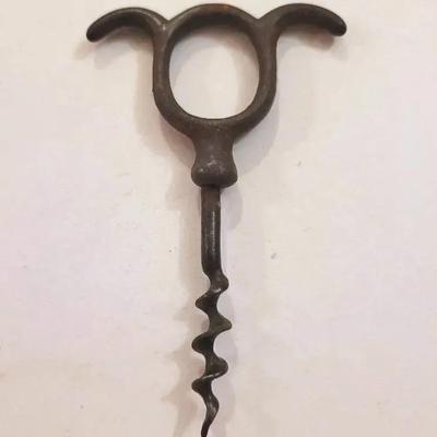 Vintage Cast Metal Eyebrow Corkscrew