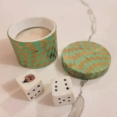 Vintage Japanese Hamdmade Dice Crafted From Fired Clay