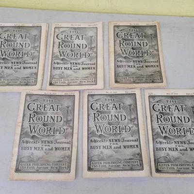 Rare Antique "The Great Round World" News Journal 1902