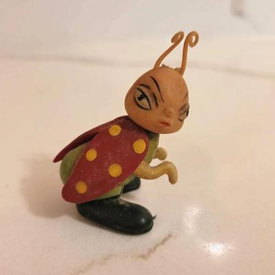 Rare Vintage Rubber Angry Ladybug 