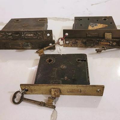 Antique Victorian Door Hardware And Skeleton Keys