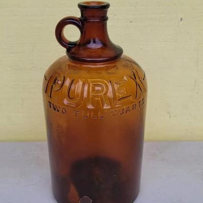 Vintage Purex Amber Bottle