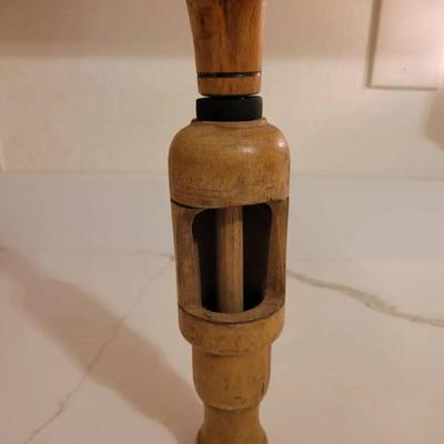 Antique Primitive Wooden Wine Corker for Inserting Cork into Bottle 2