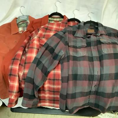 Orvis, LL Bean & Other Warm Shirts SZ XL 