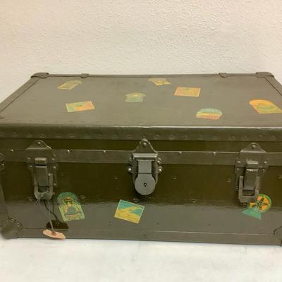 Trunk w/Vintage Stickers 