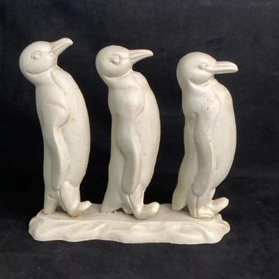 Penguin Cast Metal Door Stop