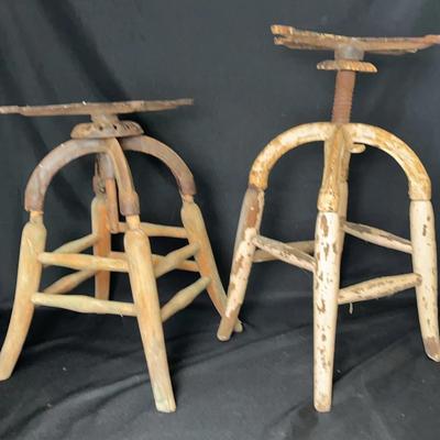 Industrial Drafting Stools #2 -- Antique 