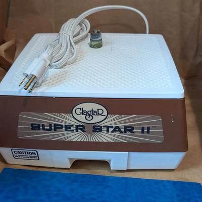 Glastar Super Star II Glass Grinder & Stained Glass Supplies Lot