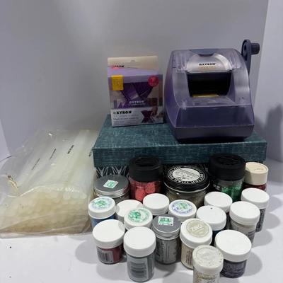 Craft Adhesives, Embossing Powders, and Xyron Sticker Makers Lot