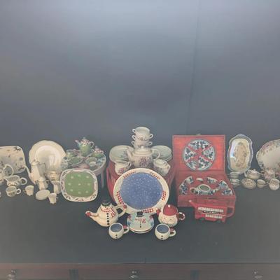 Assorted Vintage & Decorative Miniature Tea Sets Collection