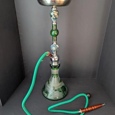 Badshah Glass Hookah Water Pipe – Handcrafted Design, Partial, Decorative