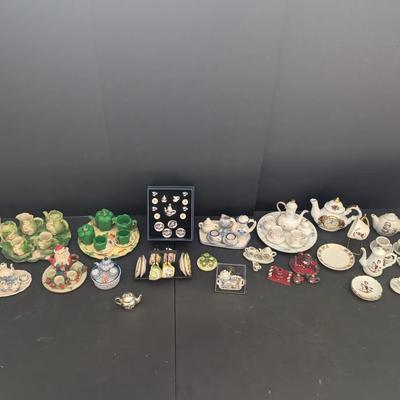 Collection of Miniature Porcelain Tea Sets – Various Designs & Styles