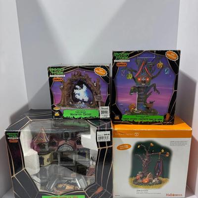 Lemax Spooky Town Halloween Village Collection – Haunted Houses, Animated Trees, & Accessories