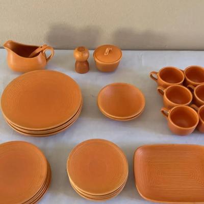 Orange Ceramic Dinnerware