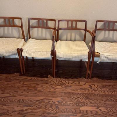 Wood and Rope Chairs (6)