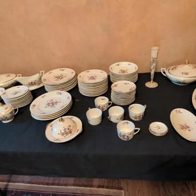 Pirkenhammer Czechoslovakia Rose China Set