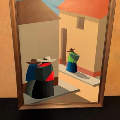 Roberto Benites Modernist Peruvian Figural Painting