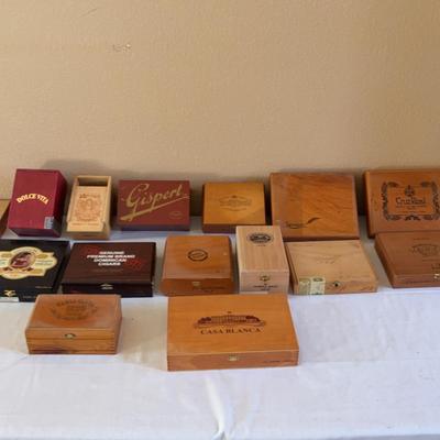 Lot Of 18 Cigar Boxes #1